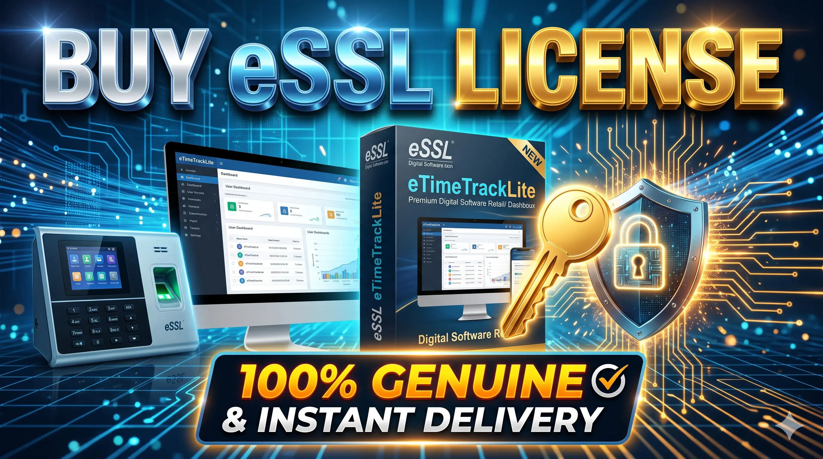 Buy Genuine eSSL eTimeTrackLite Software License Key