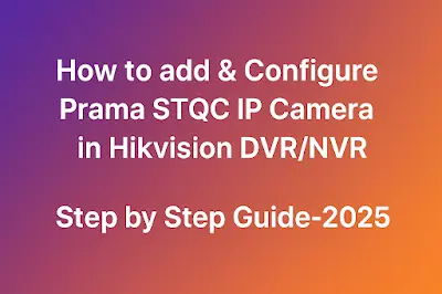 Prama STQC Camera tips
