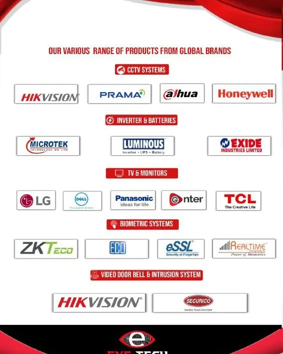 We deals variety of products to top brands

#cctvcamera #cctv #hikvisioncctv #hikvision_cctv #dahua 