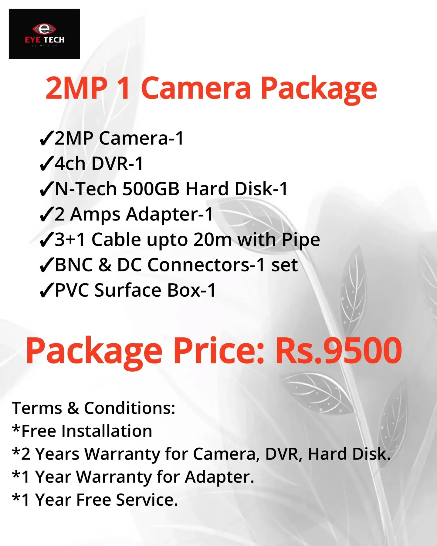 Brand:Dahua/Hikvision/Prama

For Enquiry: 🌐:www.eyetechsecurities.com, ☎️:9962835944 / 04448070340,