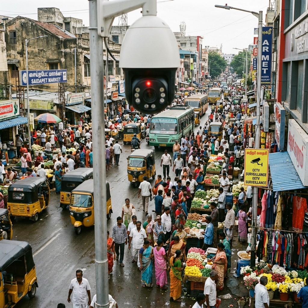 CCTV Camera Installation in Saidapet Market