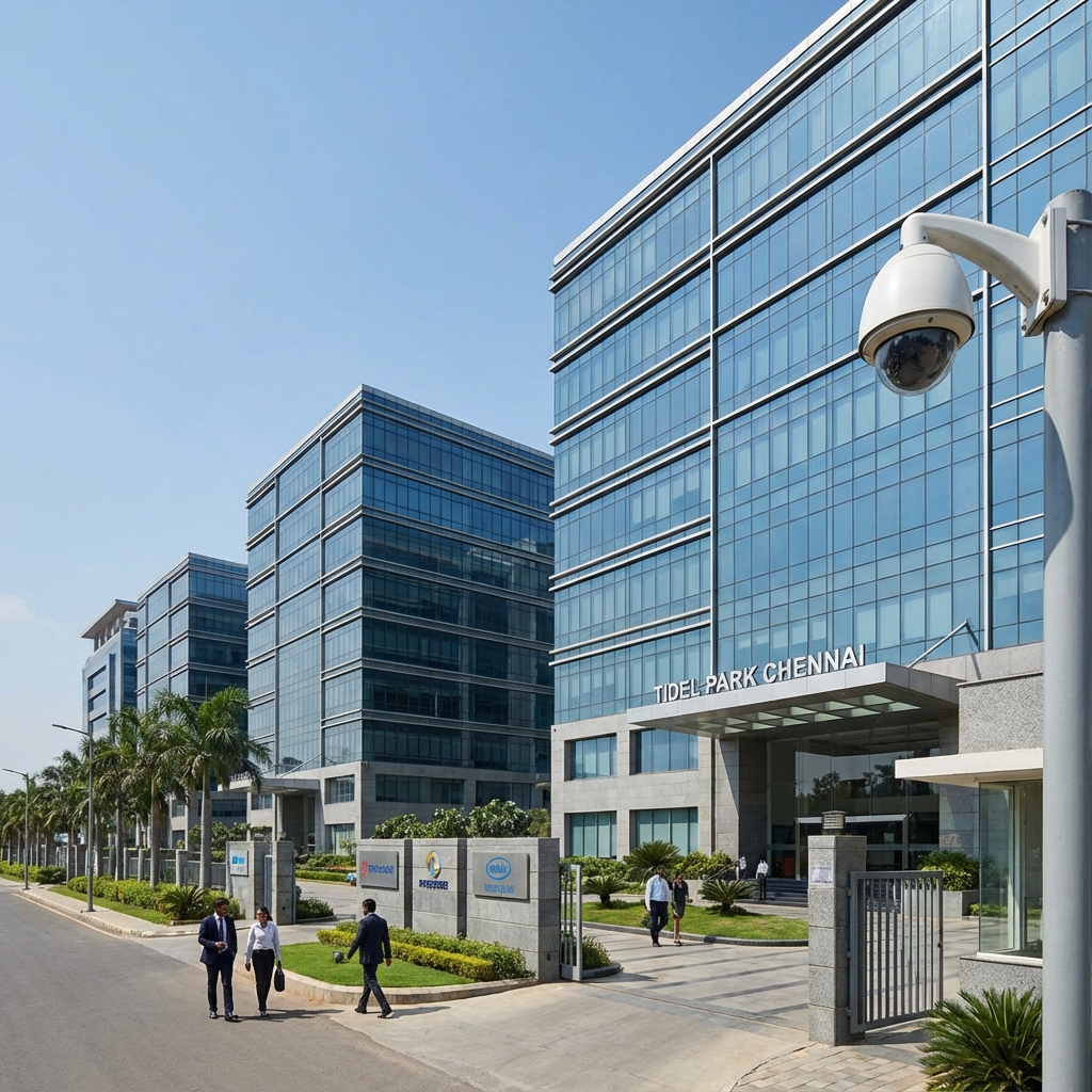 CCTV Camera Installation in Taramani IT Park Area